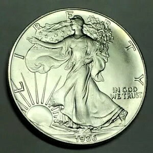 1986 BU �A�����J�� �V���o�[ �C�[�O���B UNC ASE�B�኱�~���L�[�ȃg�[�� (���m�ȃR�C�����\������Ă��܂�) #ee15