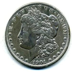 1901 O XF ���[�K�� �h�� 100 �Z���g �A�����J 90% �V���o�[ $1 �č��ɍ׃R�C�� #665
