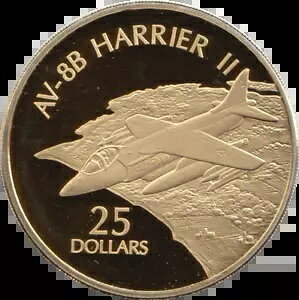 �R�C�� �v���[�t .999 ���b�L �p���[�h �t���C�g�̗��j 2015 AV-8B �n���A�[ $25 COA