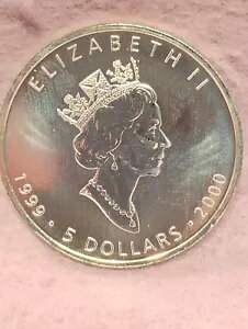 �J�i�_ ~ 1999-2000 ~ $5 ~ �V���o�[ ���[�v�� ~ �~���j�A�� �v���C���B ~ BU