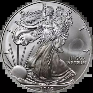 2010 �V���o�[ �A�����J�� �C�[�O�� $1 NGC MS69 ���������[�X 25 ���N�L�O