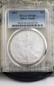 2002 Vo[ C[O - PCGS MS69 - ƂĂfGȌÂC[OłB