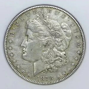 ~初期アメリカ銀貨~ 1878 モルガン シルバー ダラー 90% US $1 銀貨 XF d411