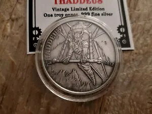 �V�g�ƈ��� �X�`�[���p���N THADDEUS 1 �I���X .999 �V���o�[ ���E���h ���B���e�[�W �A���e�B�[�N �R�C��