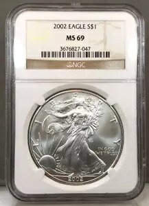 2002 $1 AJ Vo[ C[O NGC MS69 ~ 1IX