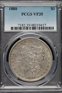 1888 �����K�� �V���o�[ �_���[ PCGS VF35 *DoubleJCoins* JL1000-49