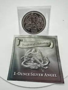 2014 マン島 アーチ エンジェル .999 1 オンス上質な銀貨