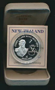 j[W[h: 1995 $5 Antarctica Large Silver ProofAL $50AWF[X N[N X