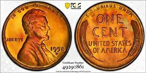 1958-D �����J�[�� �Z���g PCGS MS66RB �� Trueview �Œ���