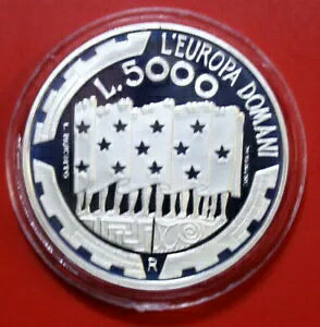 �T���}���m 5,000 ���� 1999 �V���o�[ PP �v���[�t 'Currency Union' KM# 410 #F3959