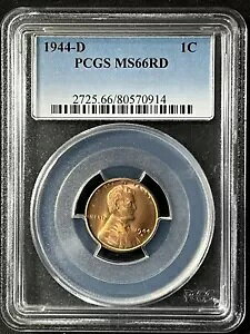 1944-D 1C RD J[ 1 Zg PCGS MS66RD 80570914