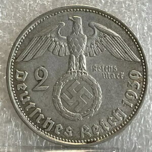 1939 B �h�C�c (��O�鍑) �V���o�[ 2 �}�[�N �R�C���A�uPaul von HINDENBURG�v�A�t���[ SH