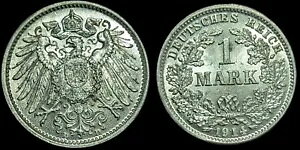 ドイツ 1914-D マーク古い銀貨魅力的な BU 希少な状態