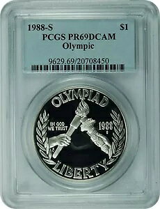 1988-S PCGS PR69DCAM オリンピック記念ドル