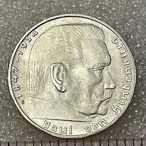 1938 G �h�C�c (��O�鍑) �V���o�[ 2 �}�[�N �R�C���A�uPaul von HINDENBURG�v�A�t���[ SH