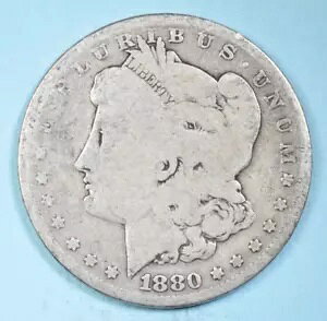 1880 O ���[�K�� �_���[ ~ G GOOD ~ 90% �V���o�[ $1 US �R�C�� �R���N�^�[�Y�A�C�e��