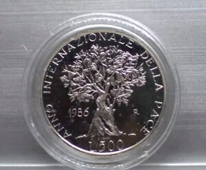 LORC C^A 500  ANNO INTERNAZIONALE DELLA PACE 1986 PROOF-219