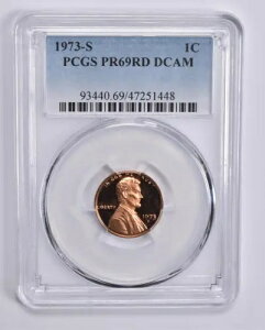 PR69 DCAM RD 1973-S �����J�[���L�O�� �Z���g 1c PCGS �u���[ Lbl