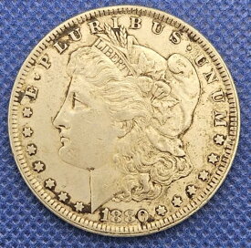 1880 モーガン シルバー 1 ドル $1 美しい米国コイン #6388