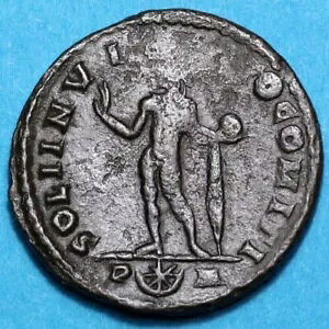 ���[�}�R�C�� AE NUMMUS �R���X�^���e�B�k�X 1 �� 8 �� 307-337 AD SOLI INVICTO COMITI LONDO