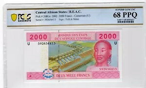 AtJ 2002 2000 t PCGS  UNC 68 PPQ 208Ue C A S