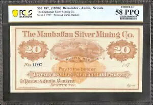 1870�N�� $20 �h�� SN 1997 ��̌@ �l�o�_ ���[�W�m�[�g UNC PCGS 58 PPQ