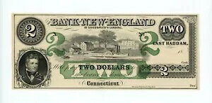 1800N $2 j[COhsAObhXs[h - CONNECTICUT Note AU+