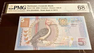 2000 XiAs P-146 5Gulden PMG 68Superb Gem Unc EPQ Top |bvm[gI