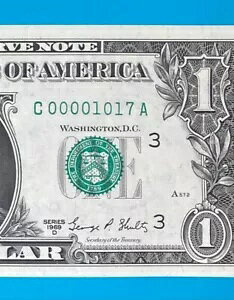 10  17  (1969D V[Y) C 00001017 A MONTH DATE $1 1 h *UNC* ????