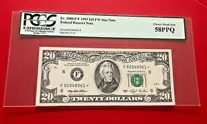 FR�B 2080-F �A�g�����^ 1993 $20 FW �X�^�[�m�[�g PCGS �ʉ� 58 PPQ �V�i�ɂ��Ă̑I��