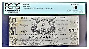 1861N o[WjABEB`FX^[Obsolete Banknote Corporation $1 PCGS VF30