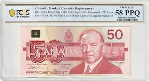 1988 EHX3567596 Ji_s BC-59Aa $50  PCGS 58 PPQ CHOICE AUB @#1306