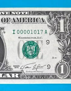 10  17  (1974 V[Y) I 00001017 A MONTH DATE $1 1 h *UNC* ????