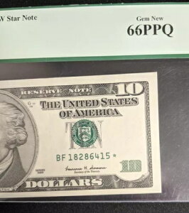 1999 �h�� 10 �A�M������s�� PCGS 66PPQ ? �X�^�[�m�[�g ? ��� �V�i