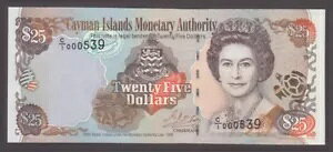 ケイマン IS P.24-0539 25 ドル 1998 PFX C/1 LOW S/N 000539 UNC WE COMBINE 2305