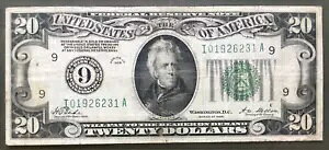 1928 $20 FRN [] ~lA|X [] S[h 9 V[ [] SN# I 01926231 A