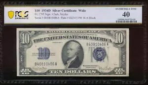 AC 1934D $10 Vo[ؖ PCGS 40 Fr 1705