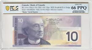 2002 BEI2892982 �J�i�_��s BC-63b-i 10 �h���u���[�_�[�v���� PCGS 66 PPQ GUNC @#1309