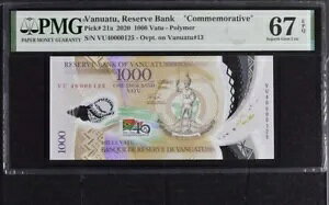 okAc 1000 oc 2020 P21 UNC - tH_[t|}[ / PMG Superb GEM67EPQ / #125