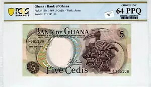 �K�[�i 1969 5 �Z�f�B�X PCGS �����ʉݑI�� UNC 64 PPQ �s�b�N 11b