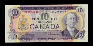 �J�i�_ 10 �h�� 1971 �s�b�N # 88b UNC �ȉ��B