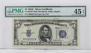 $5 1934C Vo[ؖ 45 I ɍ S/N M88913122A pp J bp 1734