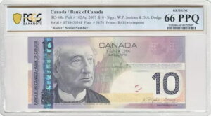 2007 BTS8436348 �J�i�_��s BC-68a 10 �h���u���[�_�[�v���� PCGS 66 PPQ GUNC @#1310