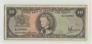 �g���j�_�[�h�E�g�o�S 10 �h�� 1964�AP-28c�A�u���[�X�AK233987�A���ʁAQEII �m�[�g�B