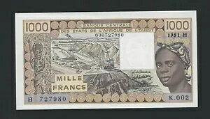 ���A�t���J���B 1000 �t���� 1981 �j�W�F�[�� �s�b�N # 607Hb UNC �ȉ��B