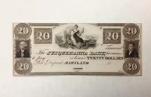 ` 1830 N $20 TXPnis - `paA[hB -  UNC