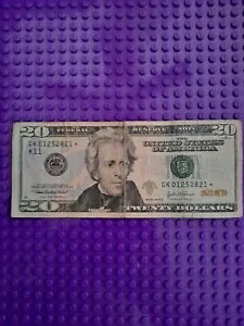 レア 2004-A $20 20 ドル紙幣 ??STARNOTE ダラス FRB - GK 01252821