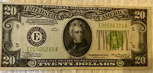 1934 N $20 AMb`h FR.2054 LGS zI VF