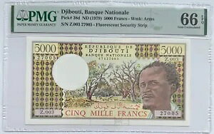 DJIBUTI - sbN 38ed - 5000 t - 1979 - PMG GEM UNC 66 EPQ - N_