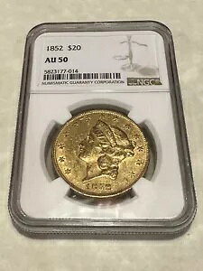 1852N AU50 NGC oeB _uC[O 20h ǎRC ǑŁiPCGSȂj